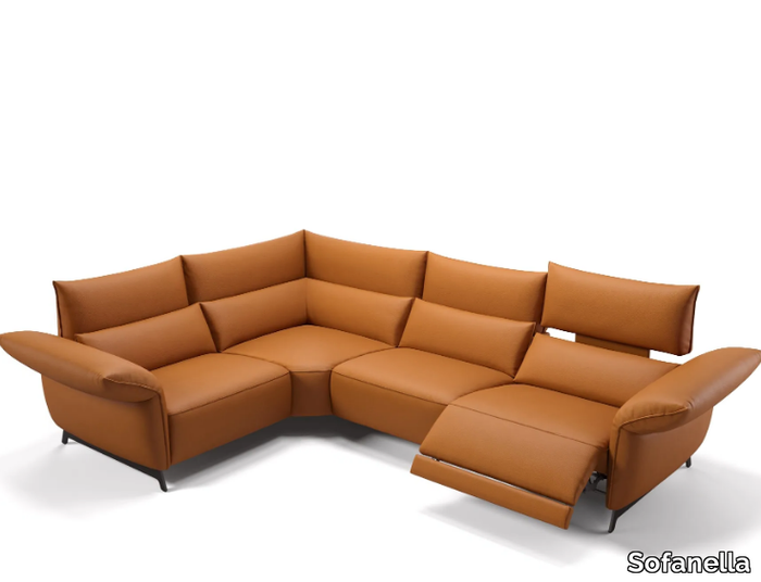 CUNEO - Corner leather sofa _ Sofanella