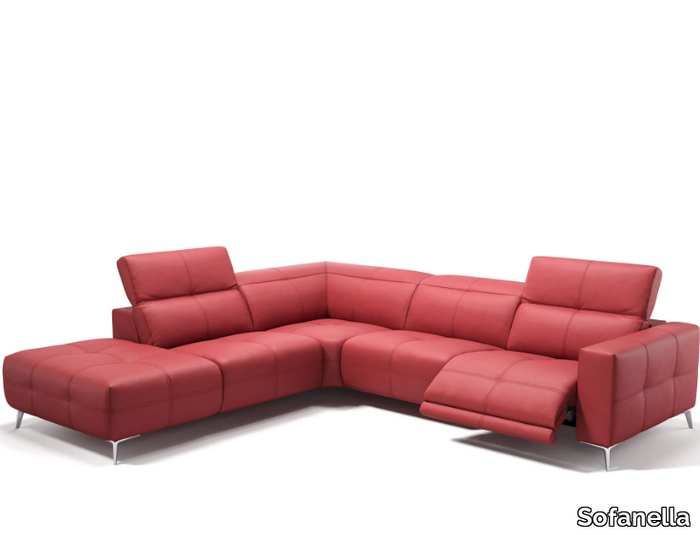 MARBELLA - Corner leather sofa _ Sofanella