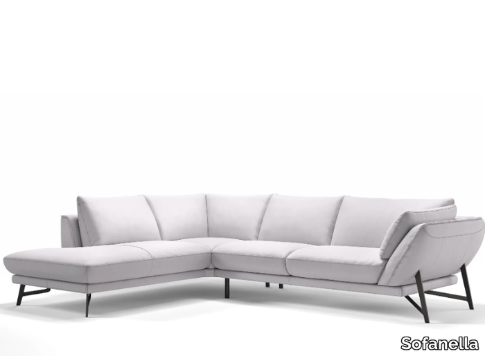 ESTELLA - Corner leather sofa _ Sofanella