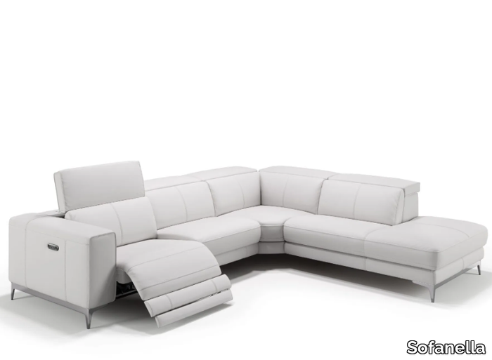 CUPELLO - Corner leather sofa _ Sofanella