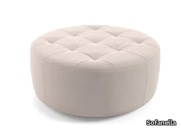 CASADO - Tufted round fabric pouf _ Sofanella