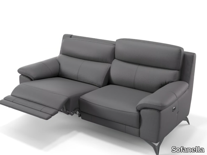 LANTELLA - 3 seater leather sofa _ Sofanella