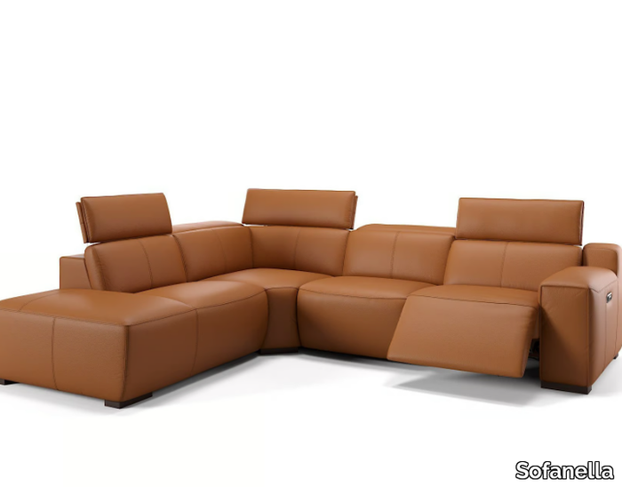 LORETO - Corner leather sofa _ Sofanella