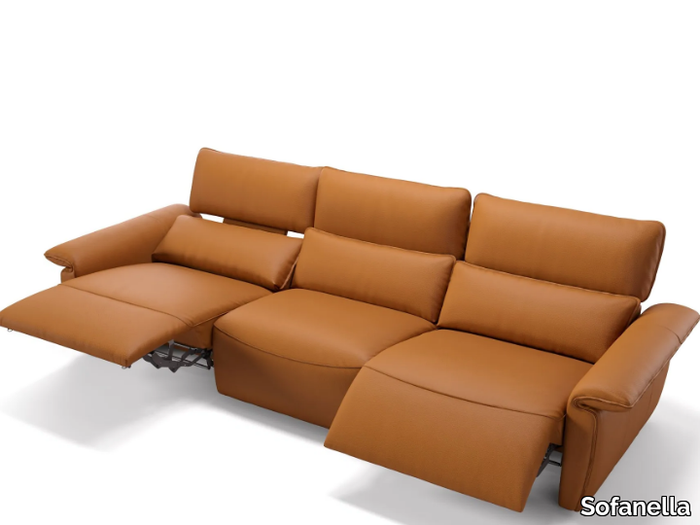 MERIDA XXL - 3 seater leather sofa _ Sofanella