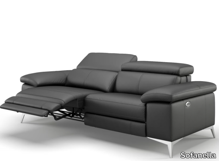 MILANO - 3 seater leather sofa _ Sofanella