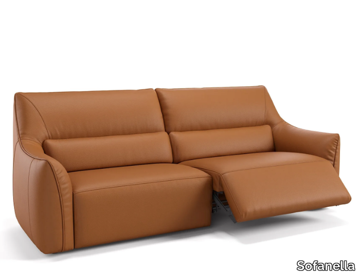 PESARO - 3 seater leather sofa _ Sofanella