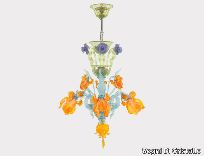 IRIS MIGNON - Murano glass chandelier _ Sogni Di Cristallo