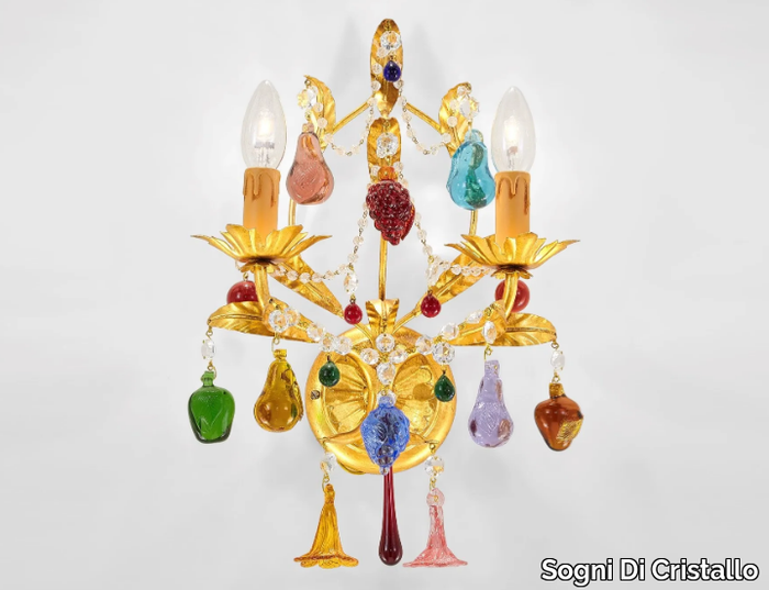 MANDRAGOLA - Handmade Murano glass wall lamp _ Sogni Di Cristallo