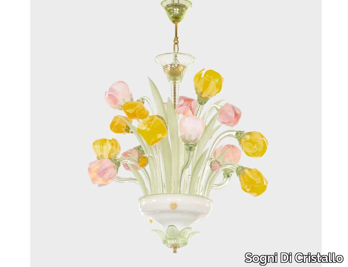 RENOIR TULIPANI DELUXE - Murano glass chandelier _ Sogni Di Cristallo