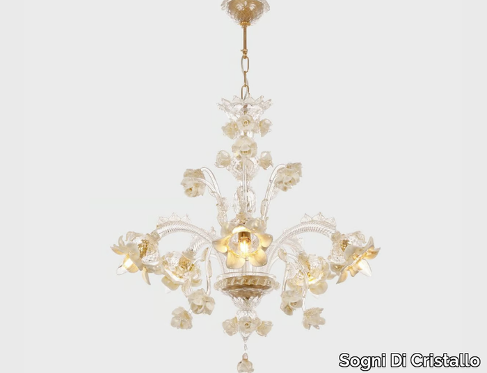 ROSETO - Handmade Murano glass chandelier _ Sogni Di Cristallo