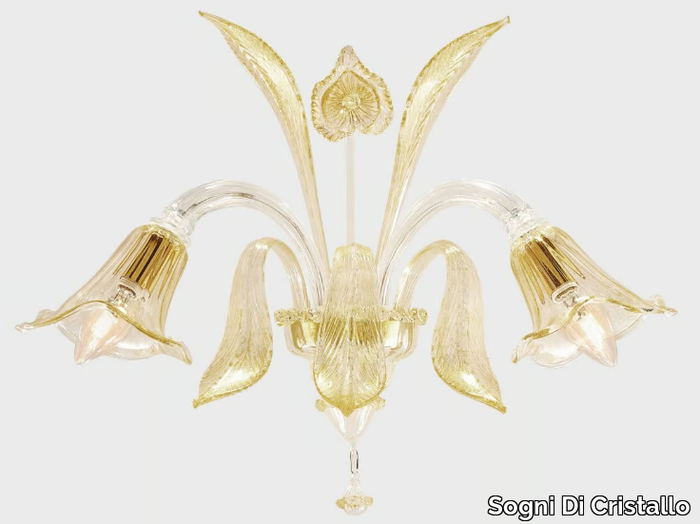 GOLD AFRODITE - Murano glass wall lamp _ Sogni Di Cristallo