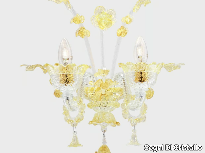 APOLLO D'ORO - Murano glass wall lamp _ Sogni Di Cristallo