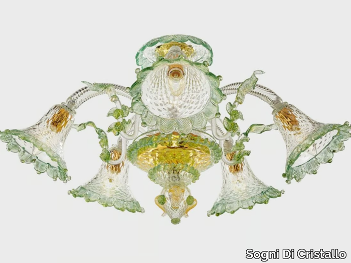 APOLLO DEI DOGI - Murano glass ceiling lamp _ Sogni Di Cristallo