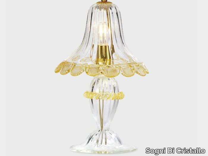 DELFI D'ORO - Murano glass table lamp _ Sogni Di Cristallo