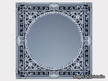 ARABESQUE - Framed wall-mounted Murano glass mirror _ Sogni Di Cristallo