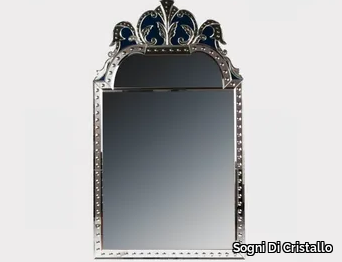 CANDIDE - Framed wall-mounted Murano glass mirror _ Sogni Di Cristallo