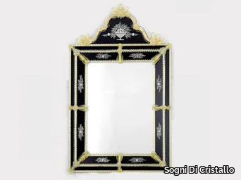 ISIDE - Framed wall-mounted Murano glass mirror _ Sogni Di Cristallo