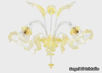 ATENA D'ORO - Murano glass wall lamp _ Sogni Di Cristallo