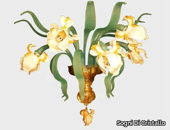 IRIS BIANCO - Murano glass wall light _ Sogni Di Cristallo