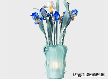 VAN GOGH IRIS DELUXE - Murano glass floor lamp _ Sogni Di Cristallo