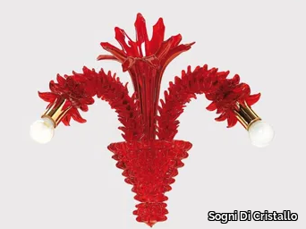 SELENE - Murano glass wall lamp _ Sogni Di Cristallo