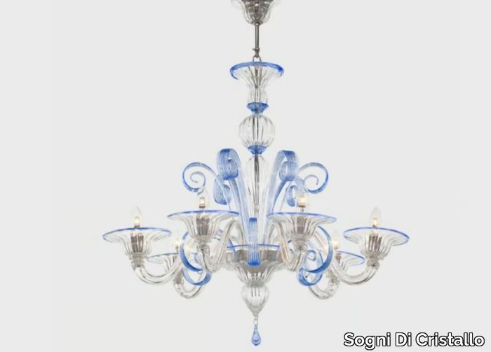 MERCURIO - Handmade Murano glass chandelier _ Sogni Di Cristallo