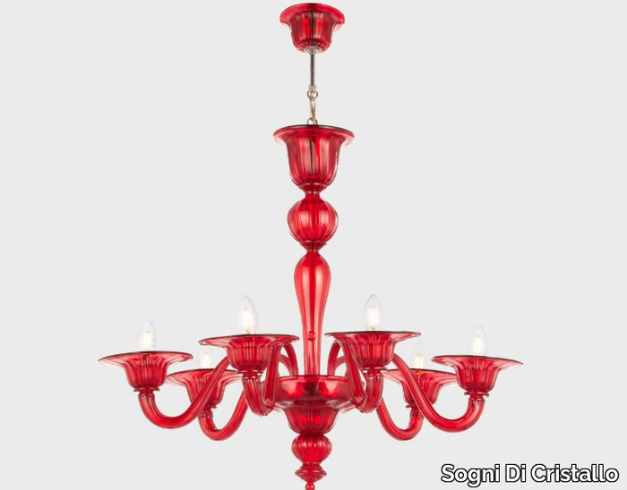 PLUTONE - Handmade Murano glass chandelier _ Sogni Di Cristallo