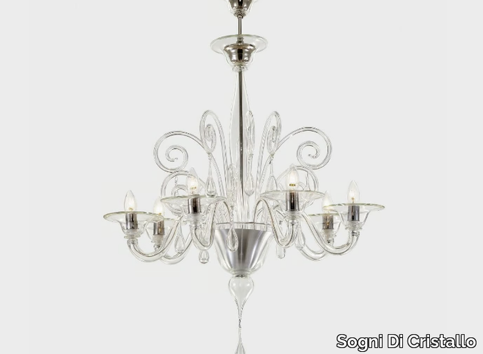 SATURNO - Murano glass chandelier _ Sogni Di Cristallo