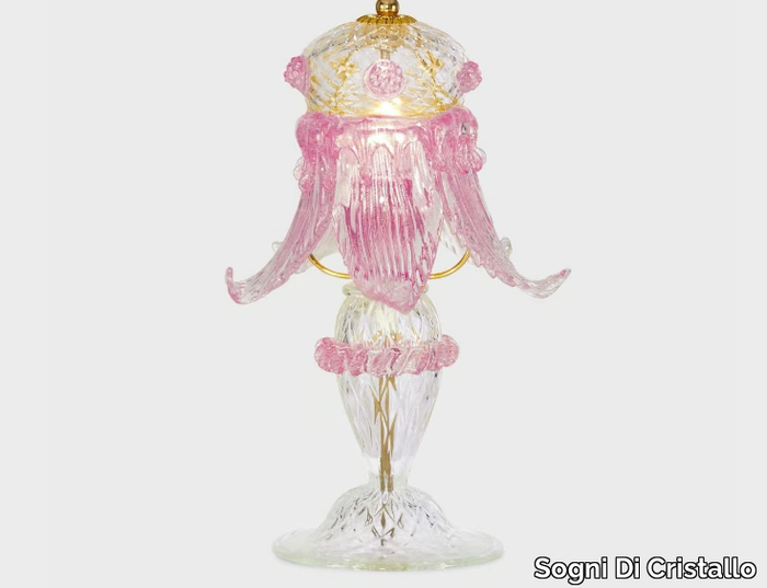 SECOLO DOWNWARD - Handmade Murano glass table lamp _ Sogni Di Cristallo