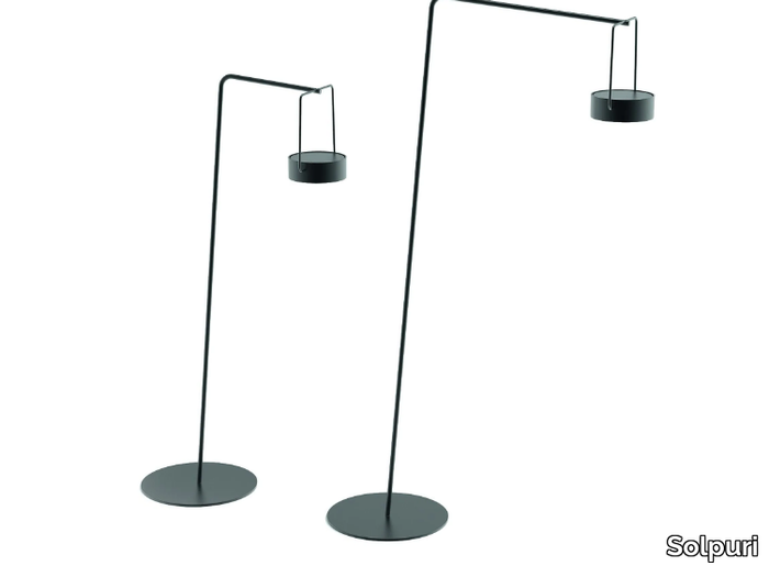 MOON - Solar powered aluminium Outdoor arc lamp _ Solpuri