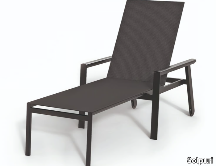 SPA - Aluminium sun lounger with armrests _ Solpuri