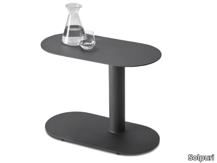 WING - Oval aluminium side table _ Solpuri