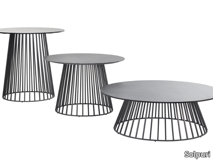 GRID - Round HPL garden side table _ Solpuri