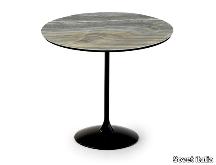 TULIP - Round ceramic coffee table _ Sovet italia