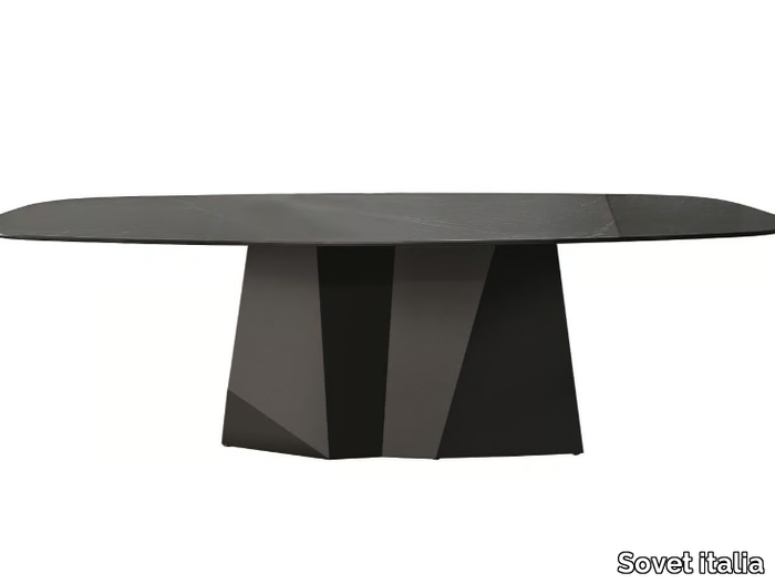 GRANDEOD - Rectangular ceramic table _ Sovet italia