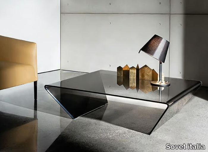 RUBINO - Rectangular crystal coffee table _ Sovet italia