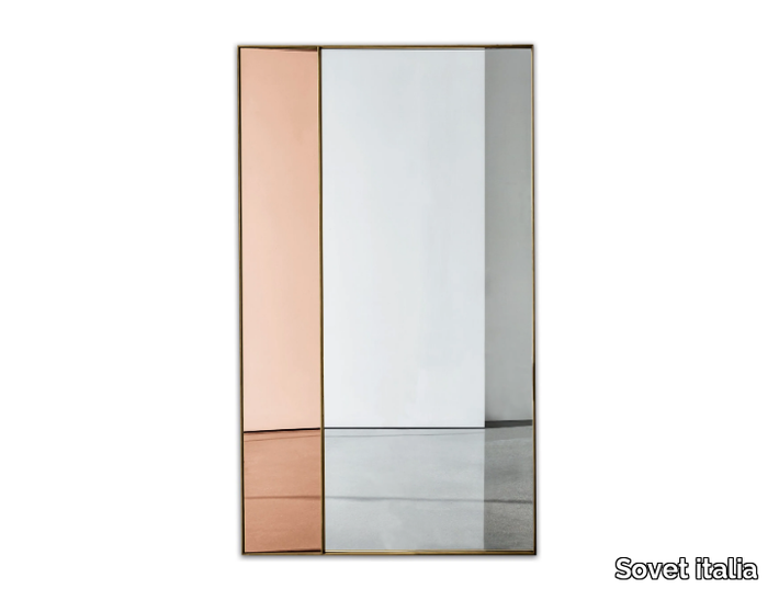 CAMPOS - Rectangular framed mirror _ Sovet italia