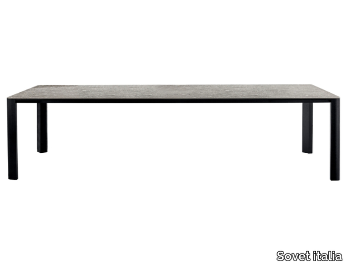 KODO - Rectangular ceramic table _ Sovet italia