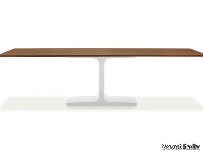 PALACE WOOD - Rectangular wooden dining table _ Sovet italia