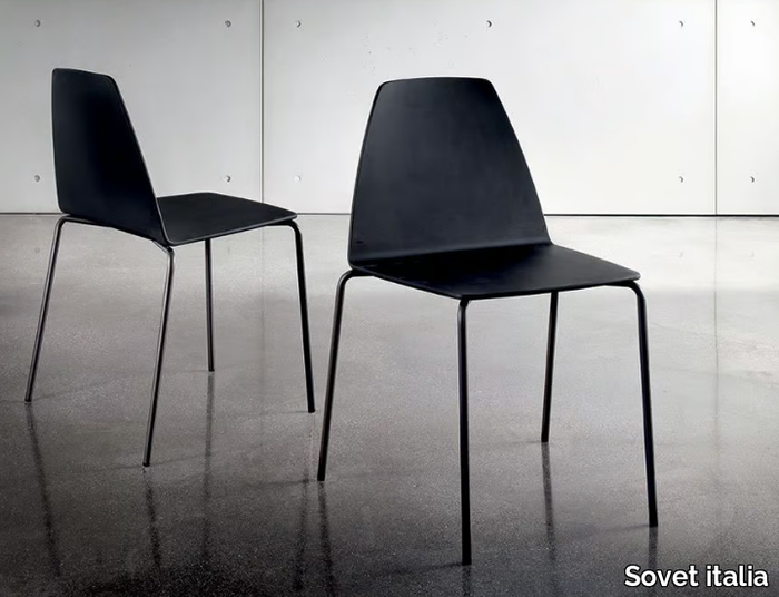 SILA - Stackable multi-layer wood chair _ Sovet italia