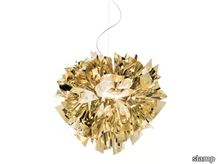 VELI LARGE GOLD - Goldflex® pendant lamp _ Slamp