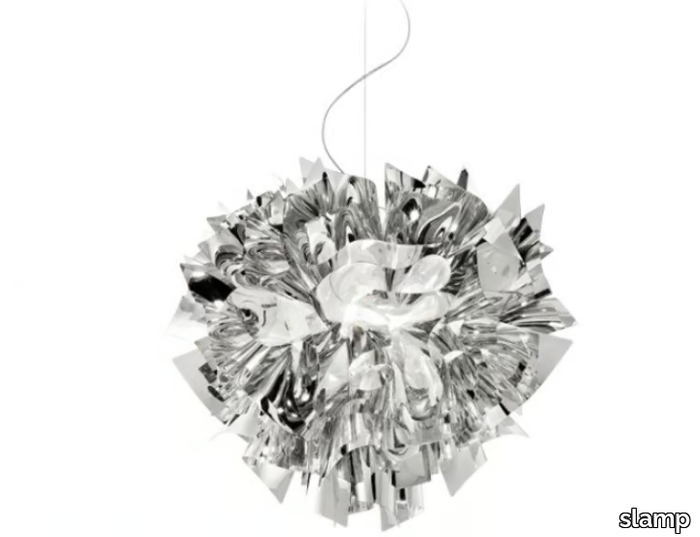 VELI LARGE SILVER - Steelflex® pendant lamp _ Slamp