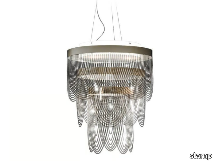 CEREMONY - Opalflex® and Cristalflex® pendant lamp _ Slamp