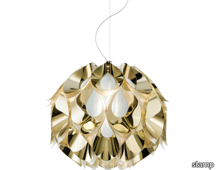 FLORA MEDIUM GOLD - Goldflex® pendant lamp _ Slamp