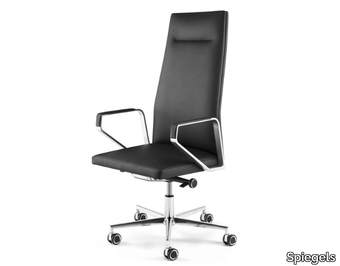 .PILOT PS100 - High-back office chair with 5-Spoke base _ Spiegels