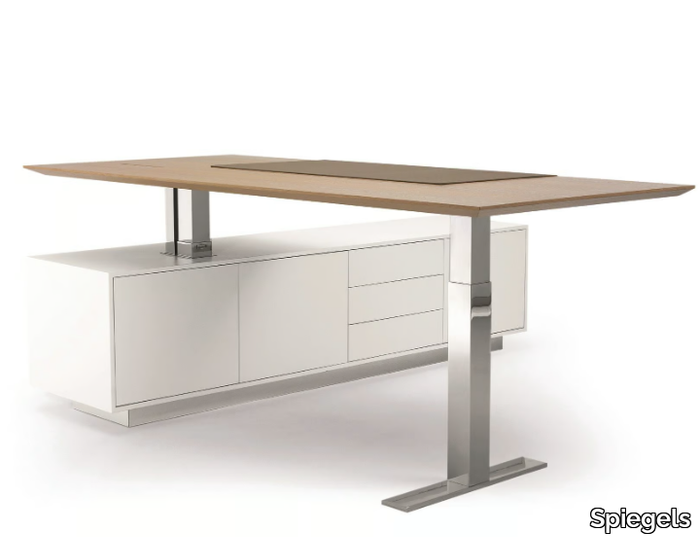 .TIME AIR - Height-adjustable rectangular office desk _ Spiegels