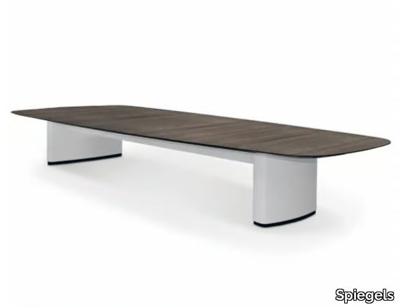 .UNIT - Rectangular meeting table with cable management _ Spiegels