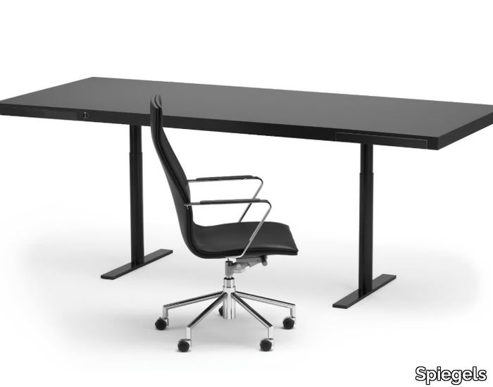 .FLAIR - Height-adjustable office desk with drawers _ Spiegels