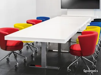 .CON AIR - Height-adjustable rectangular meeting table _ Spiegels