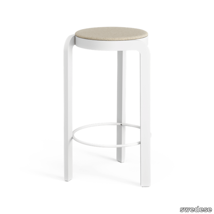 Spin bar stool upholstered seat